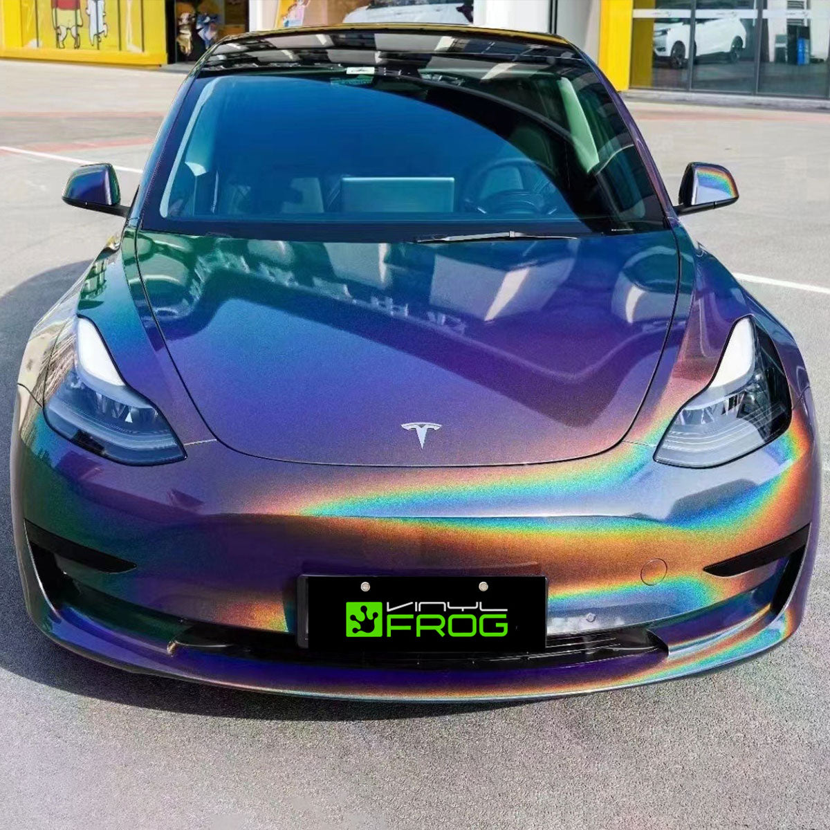 Rainbow Metallic Majestic Dark Gray Vinyl Wrap