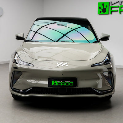 Glossy Metallic Emerald Gray Vinyl Wrap