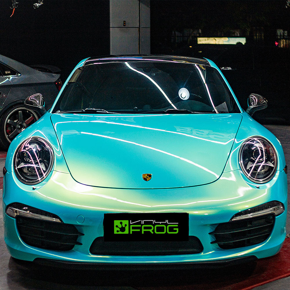 Candy Metallic Neon Ice Blue Vinyl Wrap