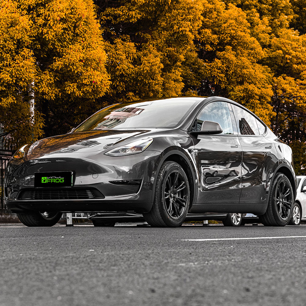 Glossy Metallic Silver Gray Vinyl Wrap