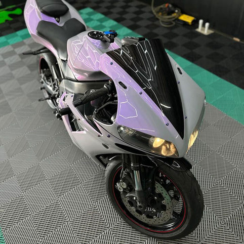 Candy Metallic Gray Purple vinyl wrap