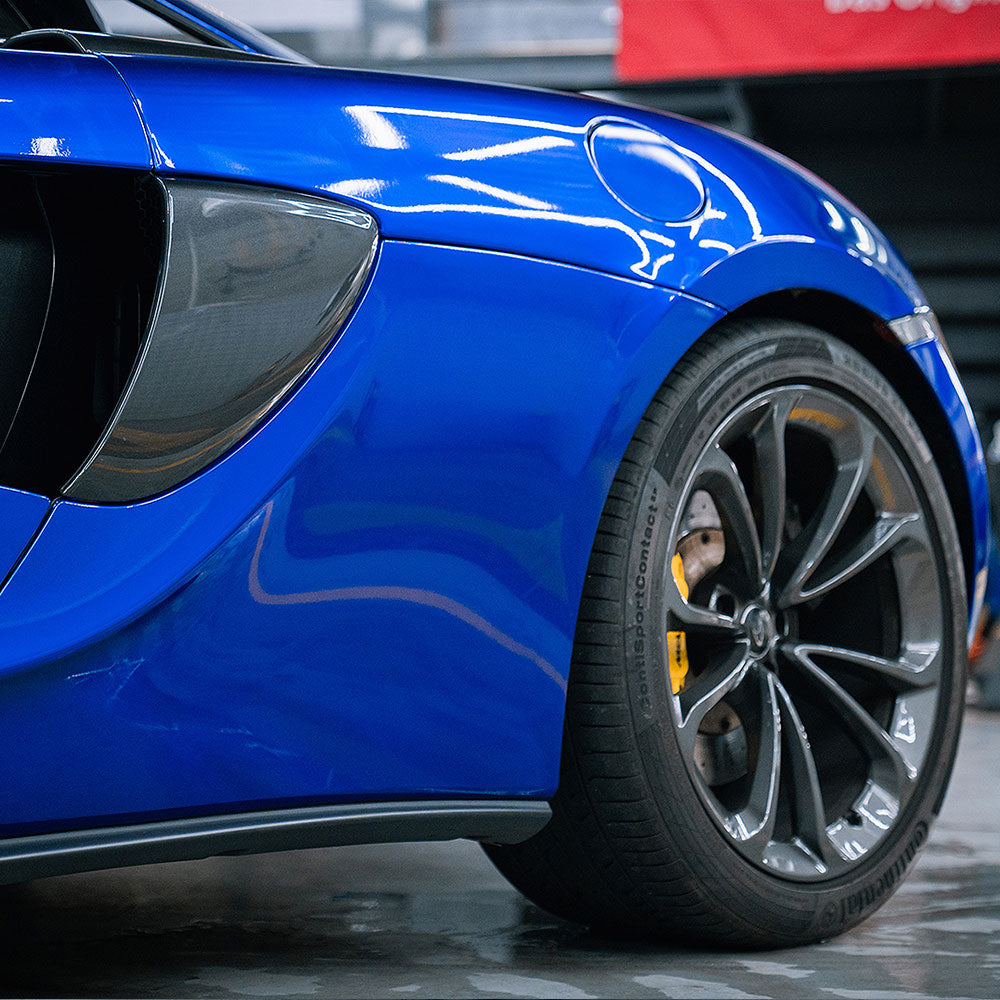 Glossy Metallic Deep Blue Vinyl Wrap