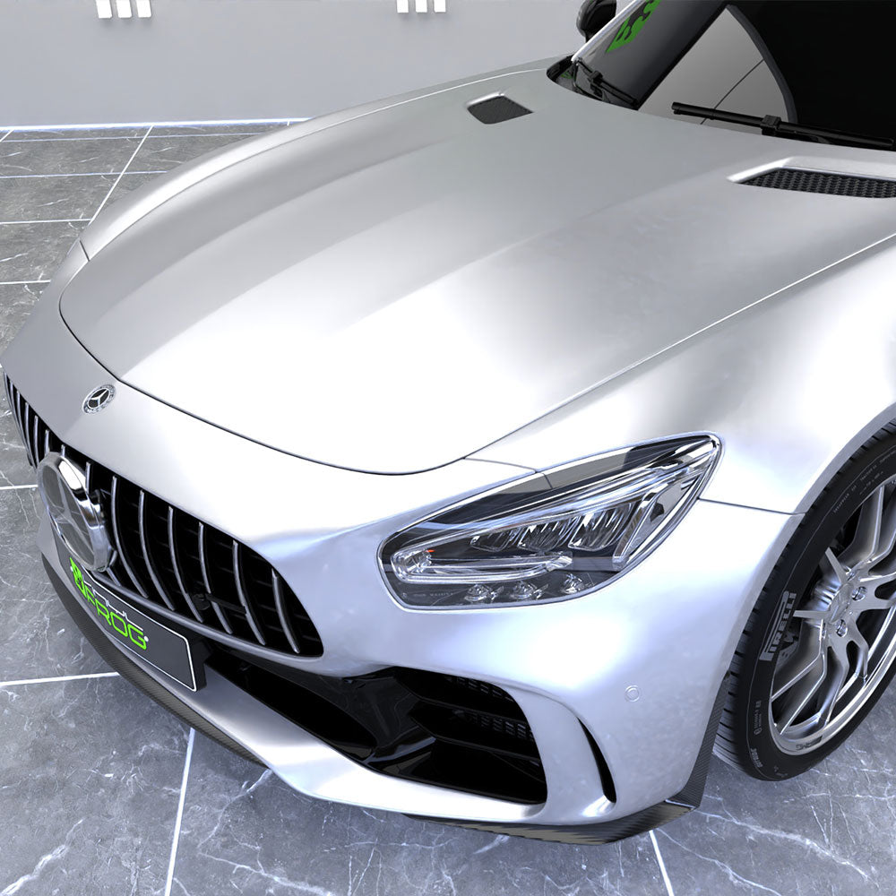 Satin Chrome Titanium Silver Vinyl Wrap