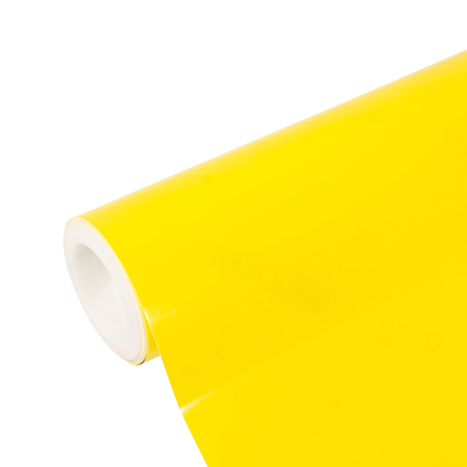 Golden Yellow Headlight Film with Air Channel Paper Liner