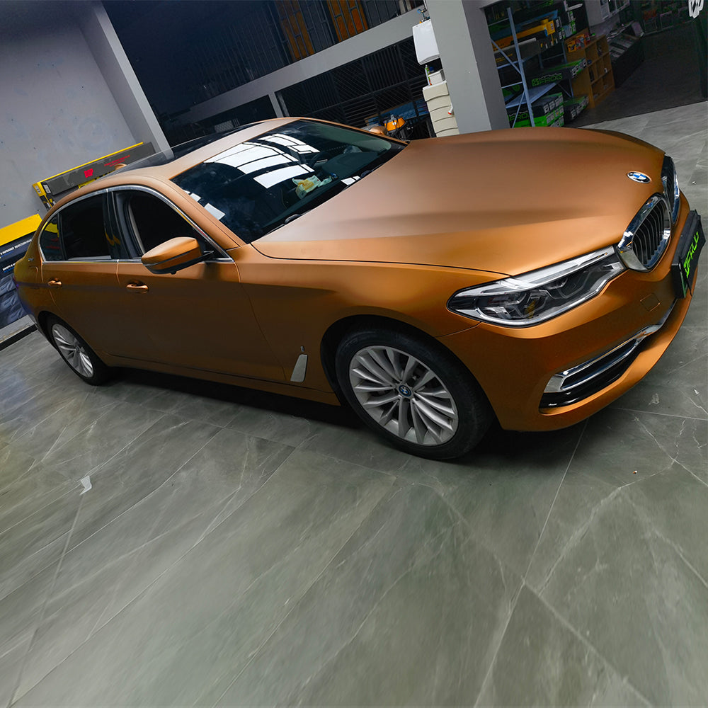 Satin Chrome Silk Copper Vinyl Wrap