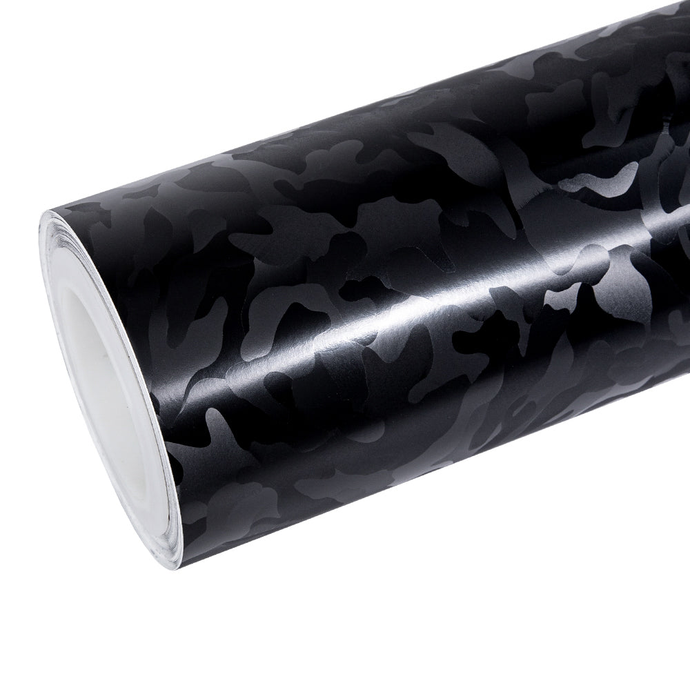 Camouflage Black Carbon Fiber Vinyl Wrap