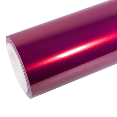 Glossy Metallic Rich Maroon Vinyl Wrap