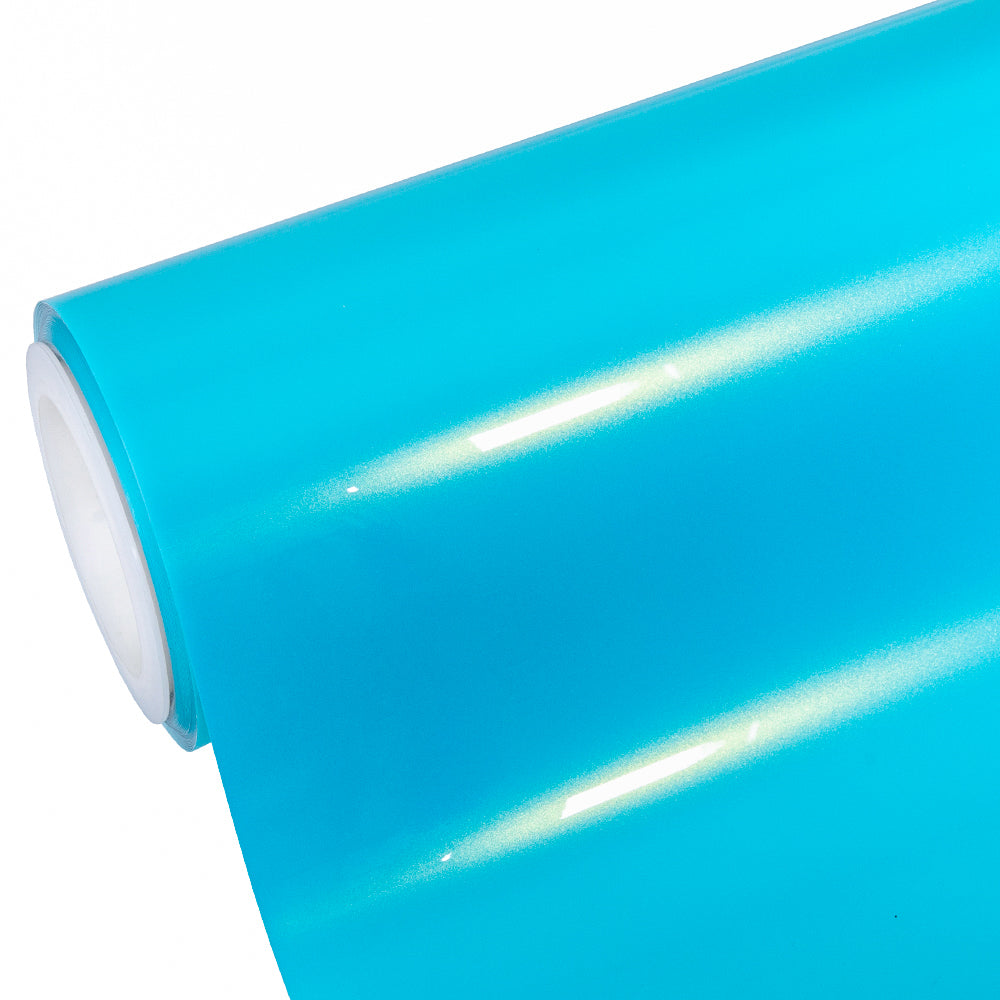 Neon Ice Blue Colored Paint Protection Film