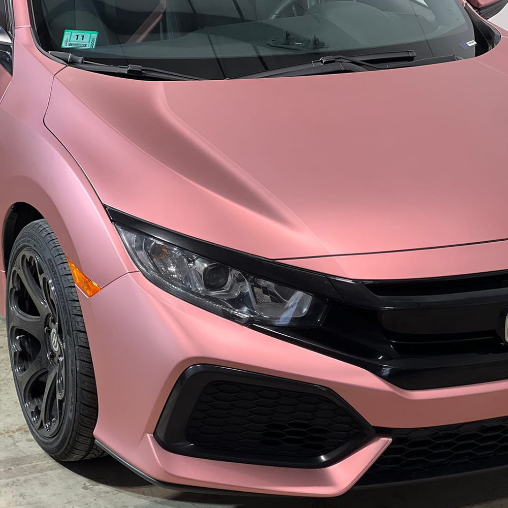 Satin Chrome Silk Rose Gold Vinyl Wrap