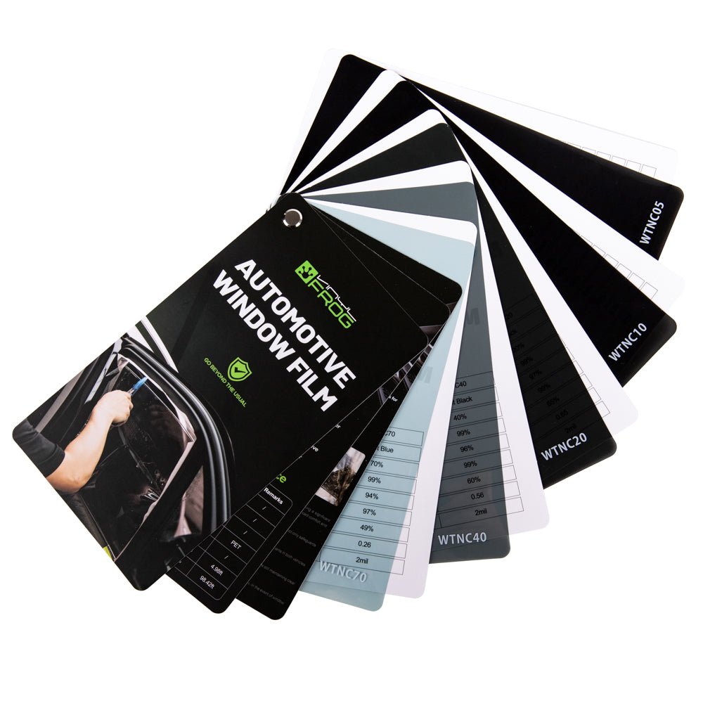 Automotive Window Film Swatch Book with 5 Colors