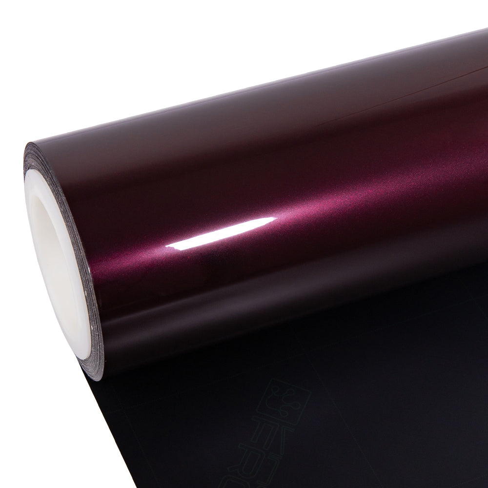 Glossy Metallic Plum Purple Vinyl Wrap