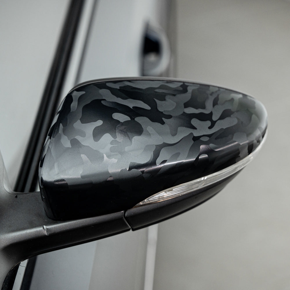 Camouflage Black Carbon Fiber Vinyl Wrap