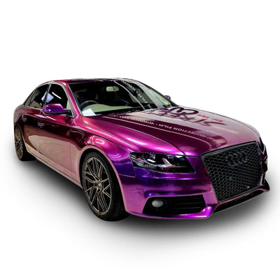 purple chrome car