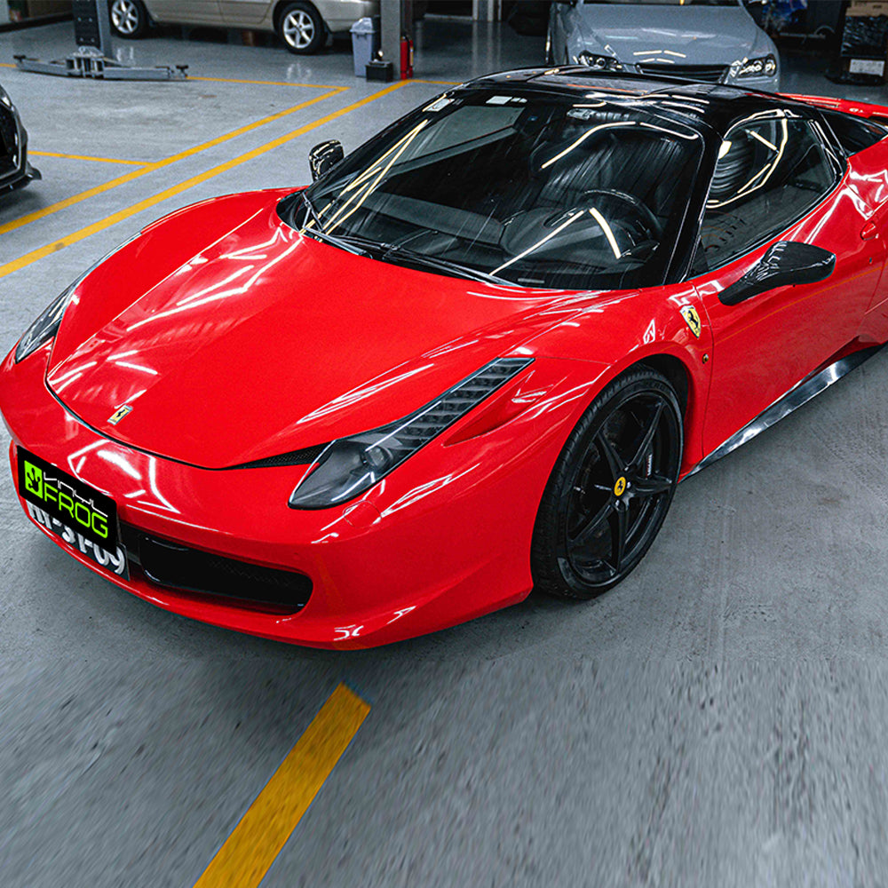 High Glossy Ferrari Red Vinyl Wrap