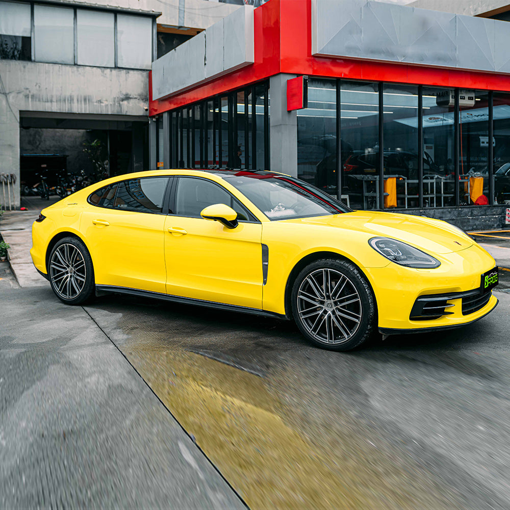 High Glossy Yellow Vinyl wrap