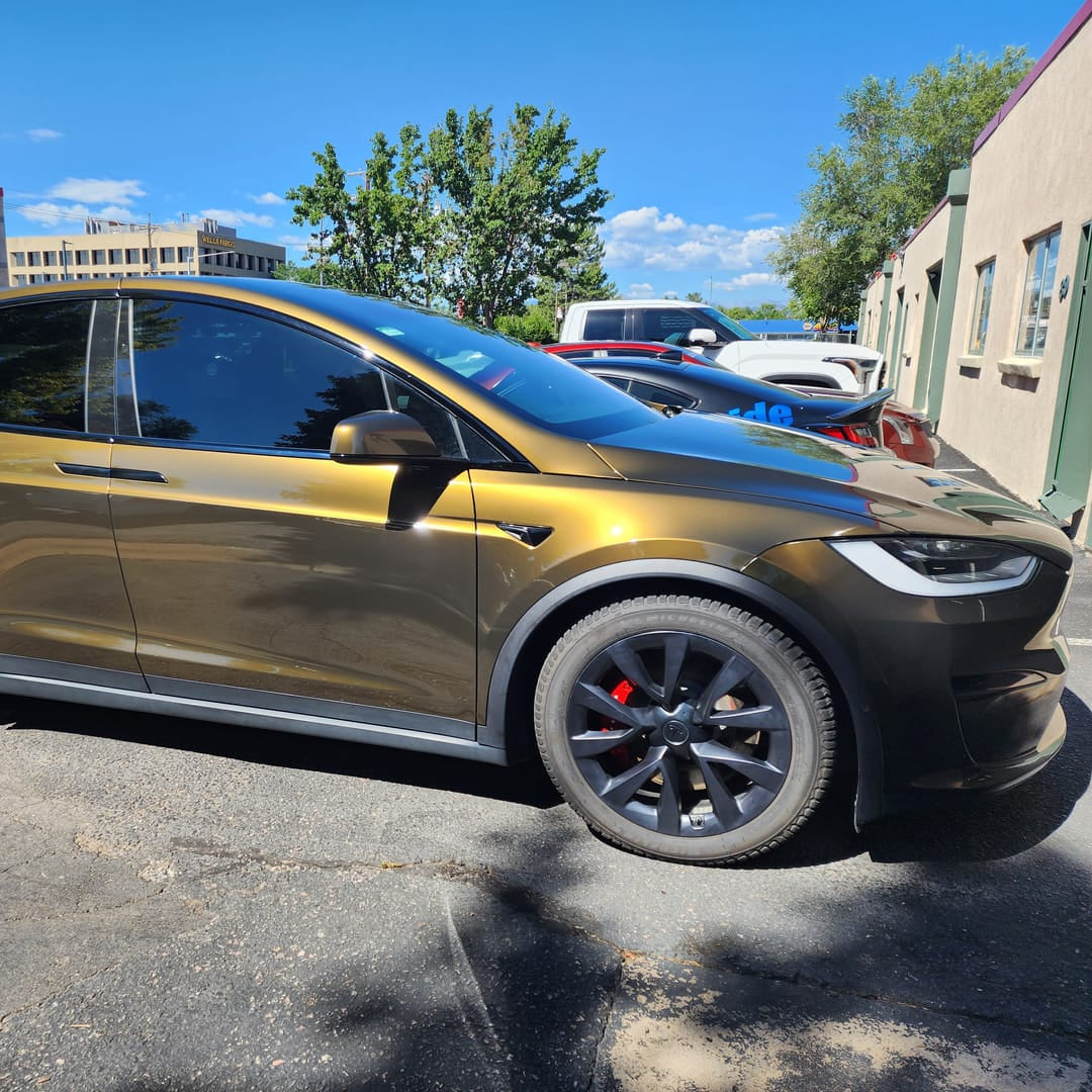 Glossy Metallic Midnight Gold Vinyl Wrap