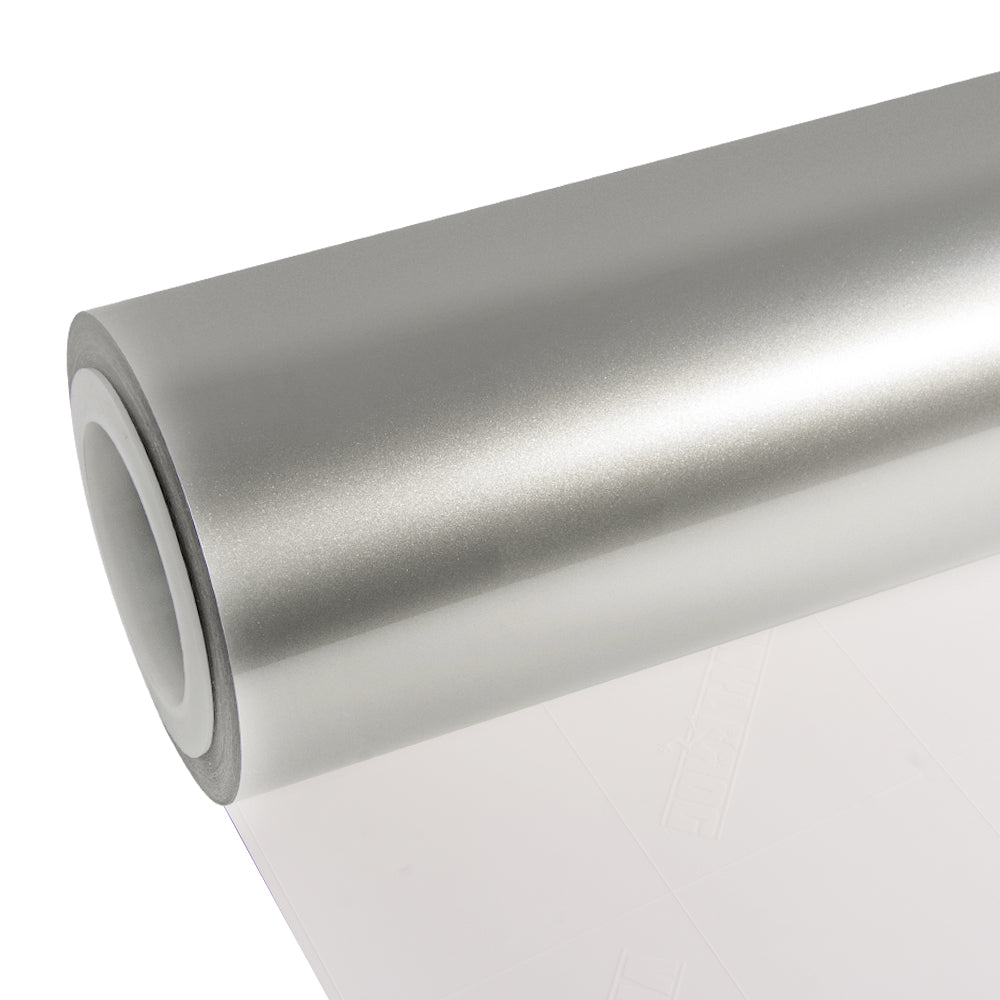 Matte Metallic Wrapping Paper Roll, Silver