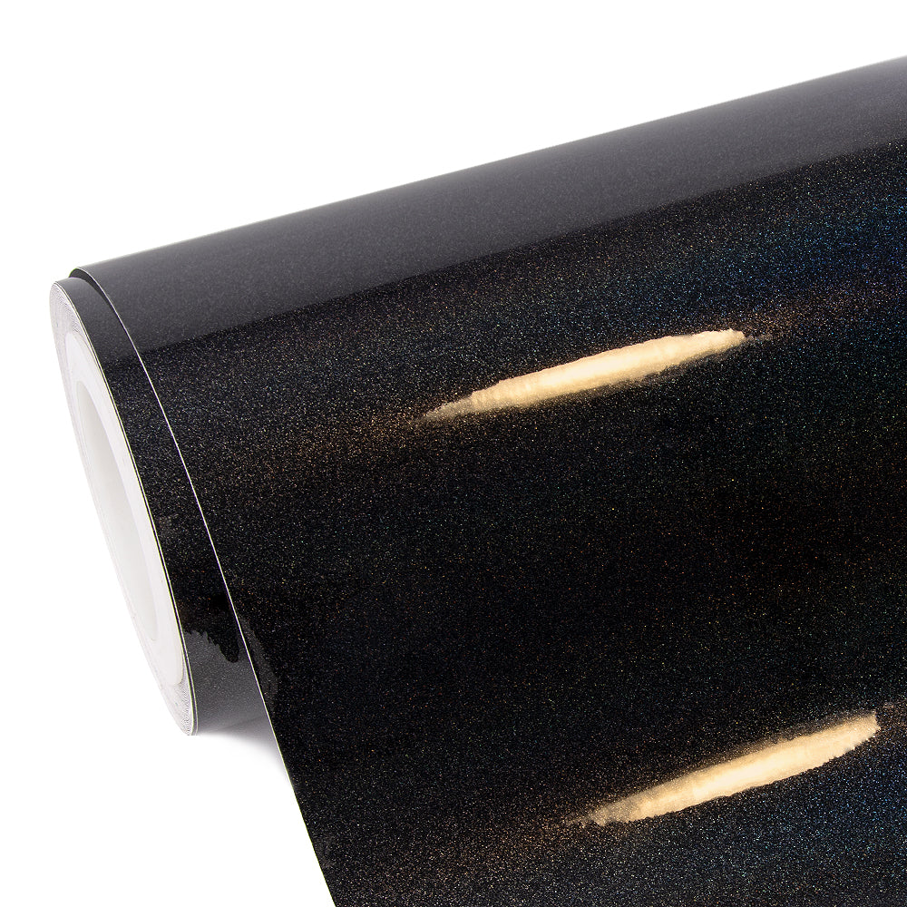 Nascarwraps Black Chameleon Wrap - Gloss Rainbow Metallic Black Vinyl Wrap