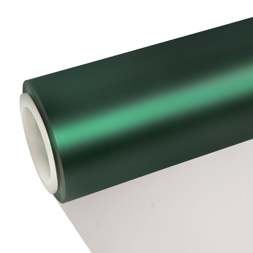 Satin Chrome Silk Green Vinyl Wrap