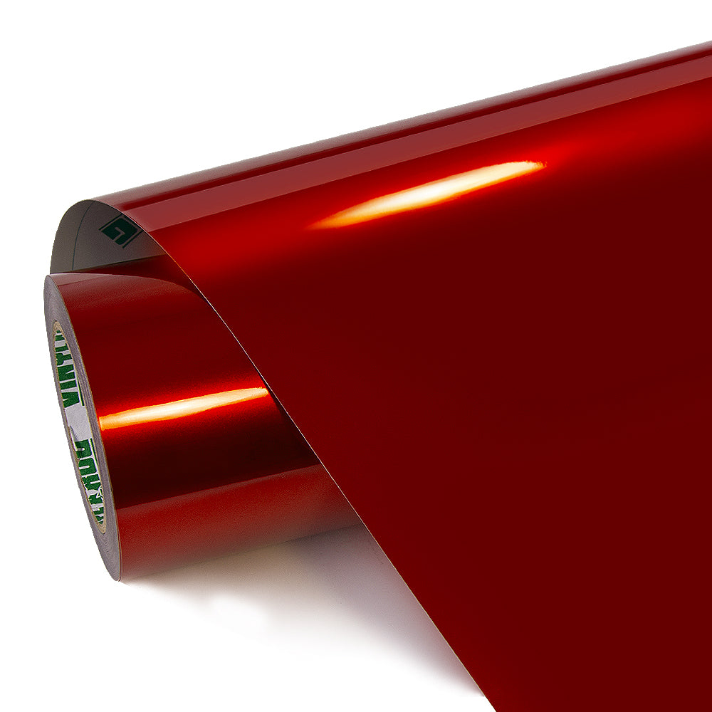 Gloss Metallic Cherry Red Car Wrap Prices PET Liner – Car Vinyl